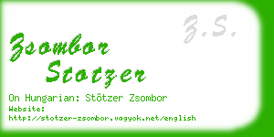 zsombor stotzer business card