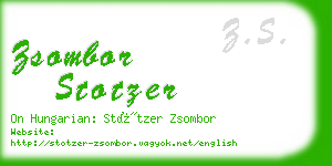 zsombor stotzer business card